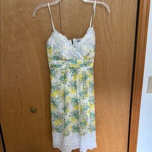 Floral Lace Trim Sundress